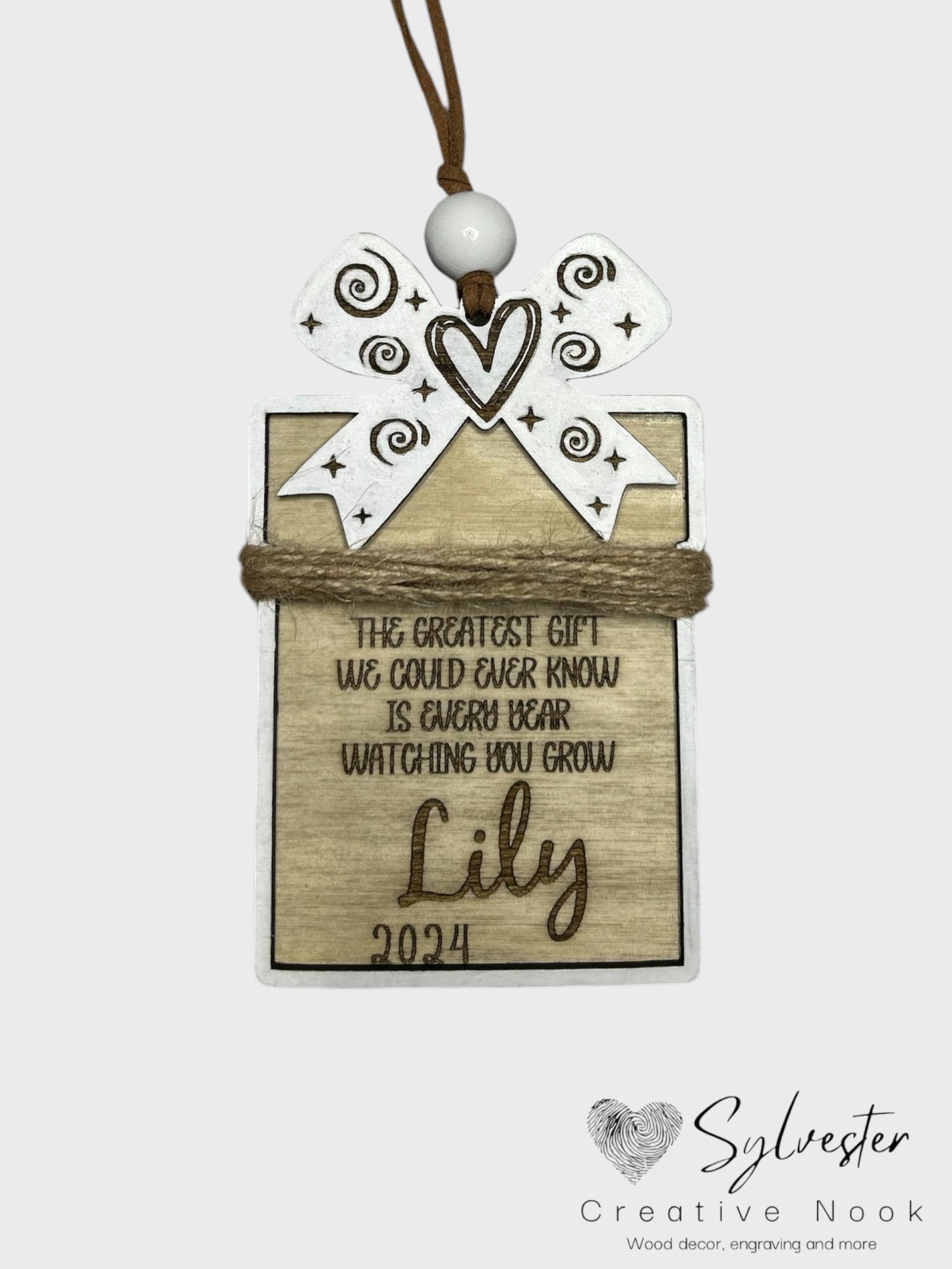 Measure Me Twine ornament