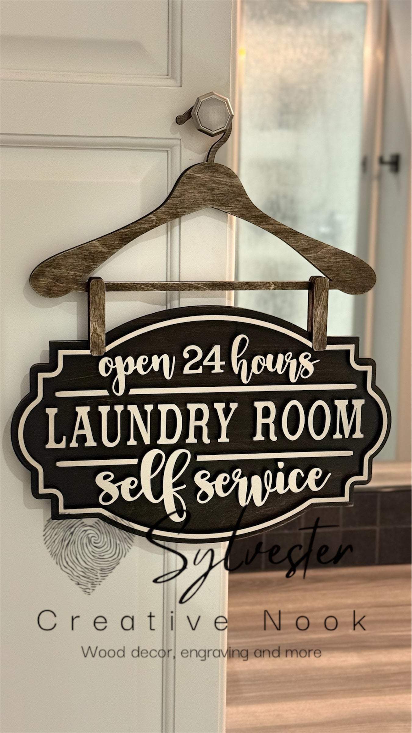 Laundry Room hanging sign