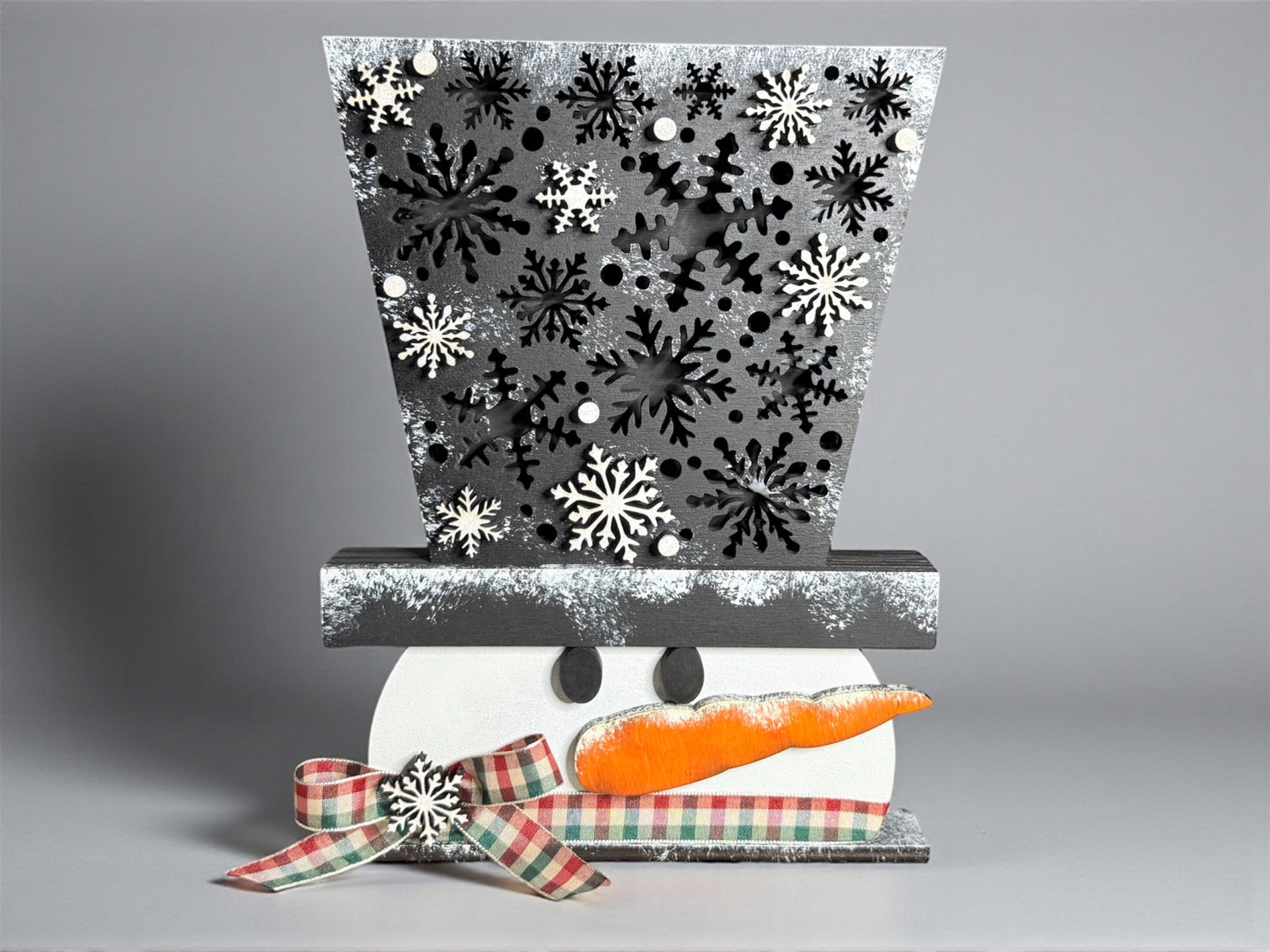 LED Light Snowman Shelf Sitter