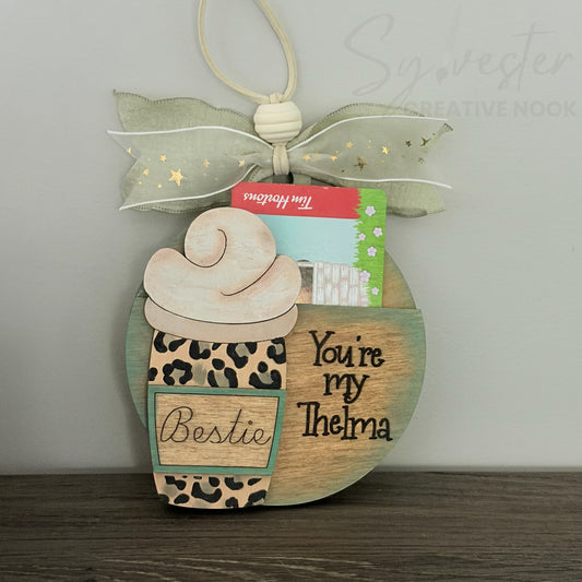 Gift Card Holder Ornament/Nova Scotia Hand Painted/ Nova Scotia Made