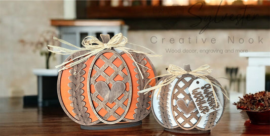 Cozy Pumpkin Shelf Sitters