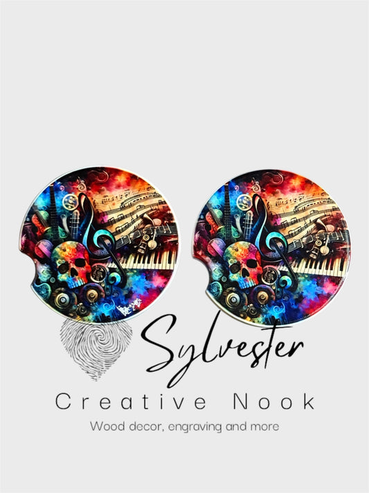 Ceramic Car Coaster Set