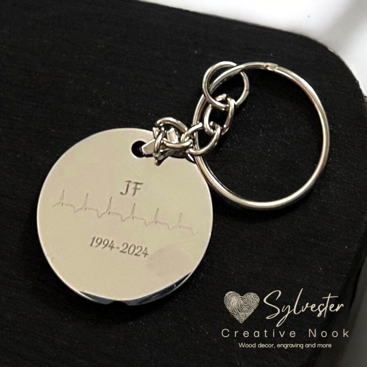 Personalized stainless Keychain