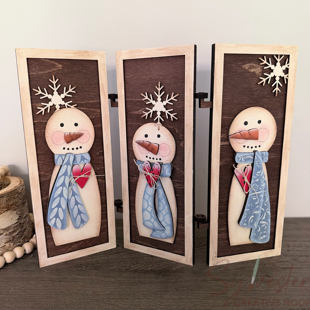 Snowman Trio Shiplap Sign Set/Nova Scotia hand painted/ Nova Scotia Made