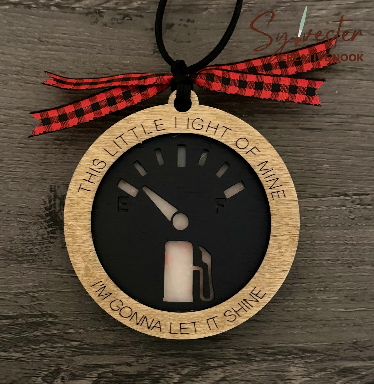 This Little Light of Mine LED Ornament/ Nova Scotia Made/ Nova Scotia Hand Painted