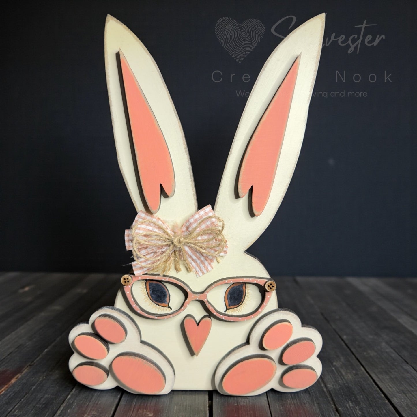 Primitive Bunny Shelf Sitter