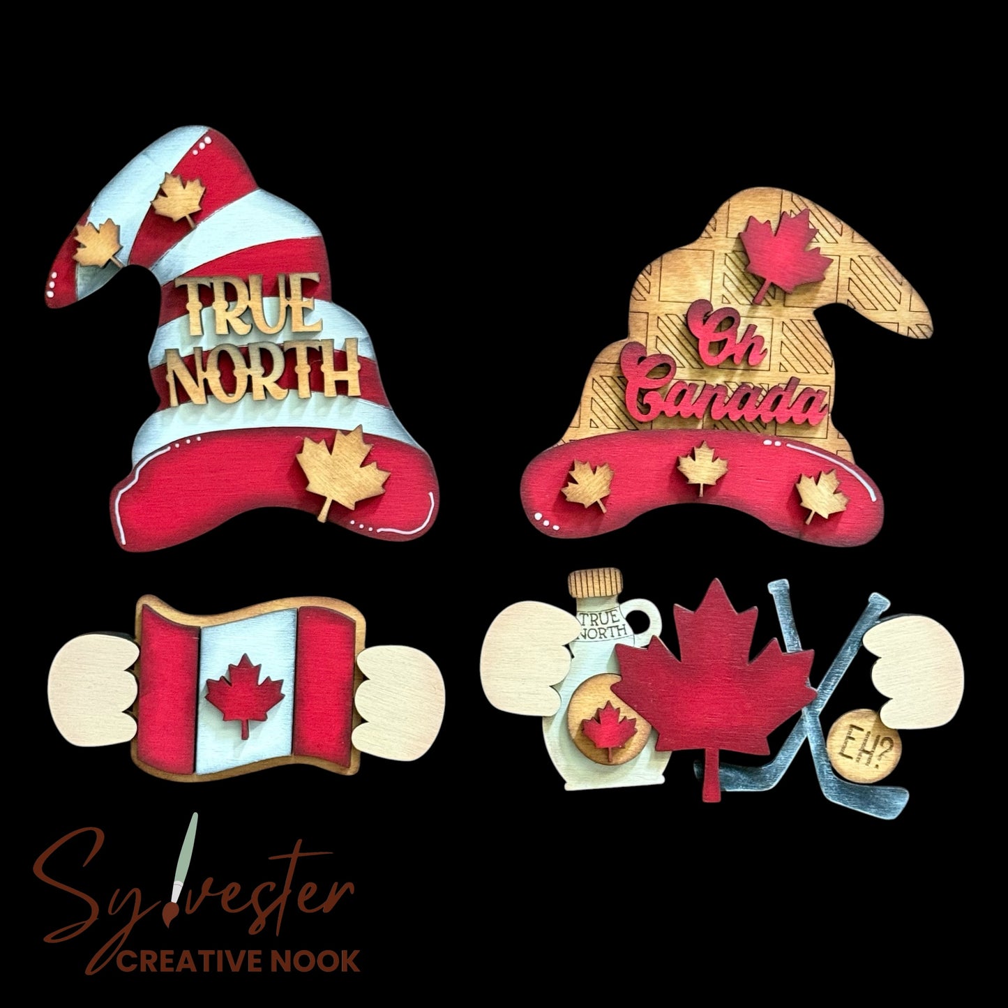 Gnome interchangeable shelf sitter pair