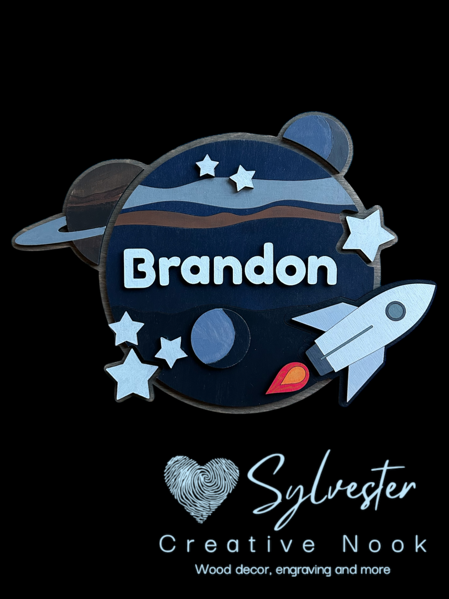 Personalized Space Wall Hanging