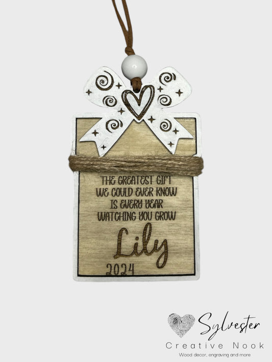 Measure Me Twine ornament