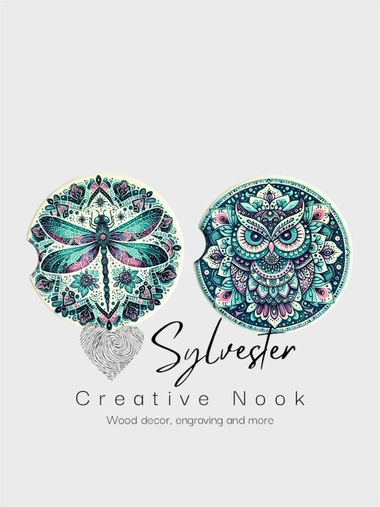 Ceramic Car Coaster Set