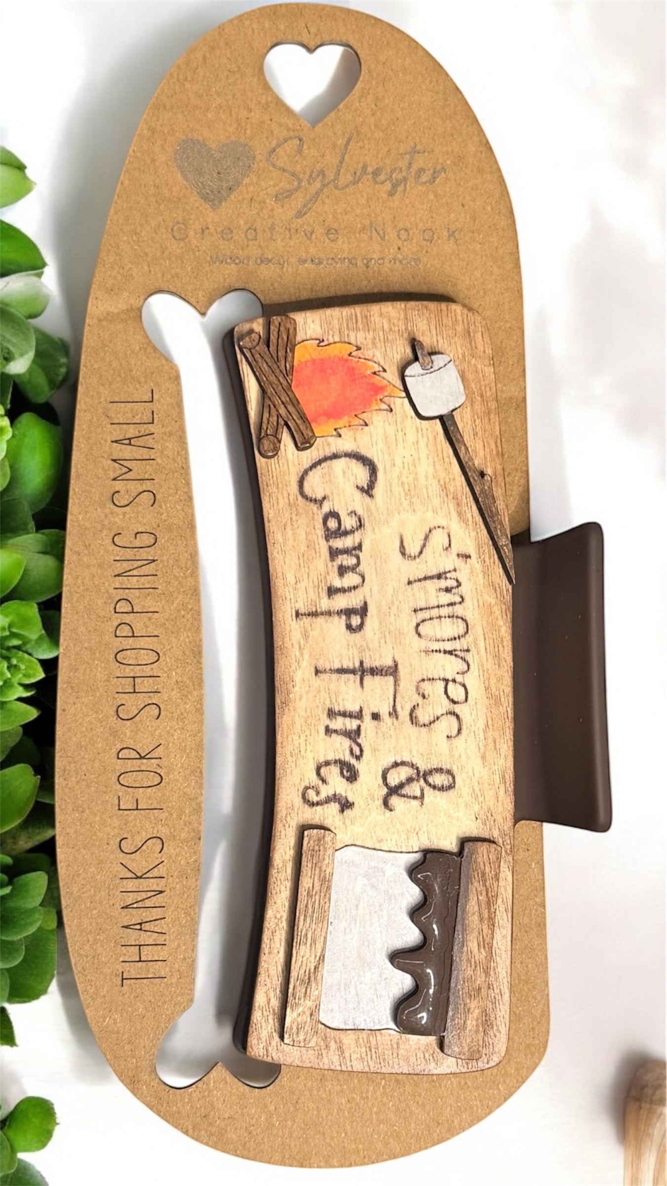 Hand painted 4.1 Inch Claw Hair Clip