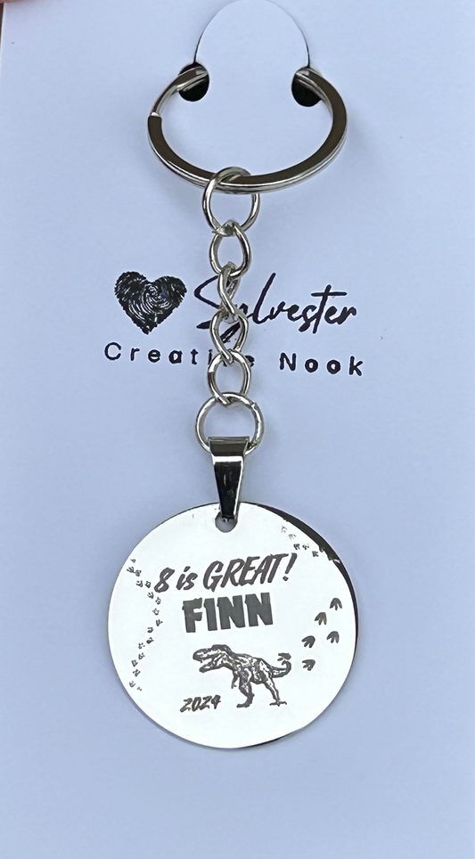 Personalized stainless Keychain