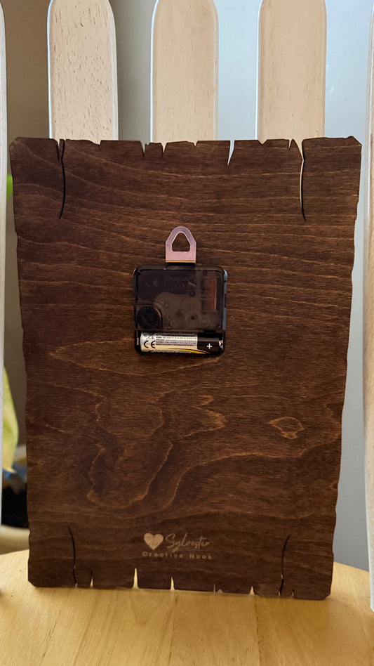 Hand Painted Sewing Clock