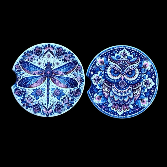 Ceramic Car Coaster Set