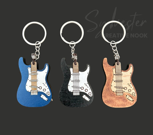 Hand painted wood keychains (multiple designs to chose from)