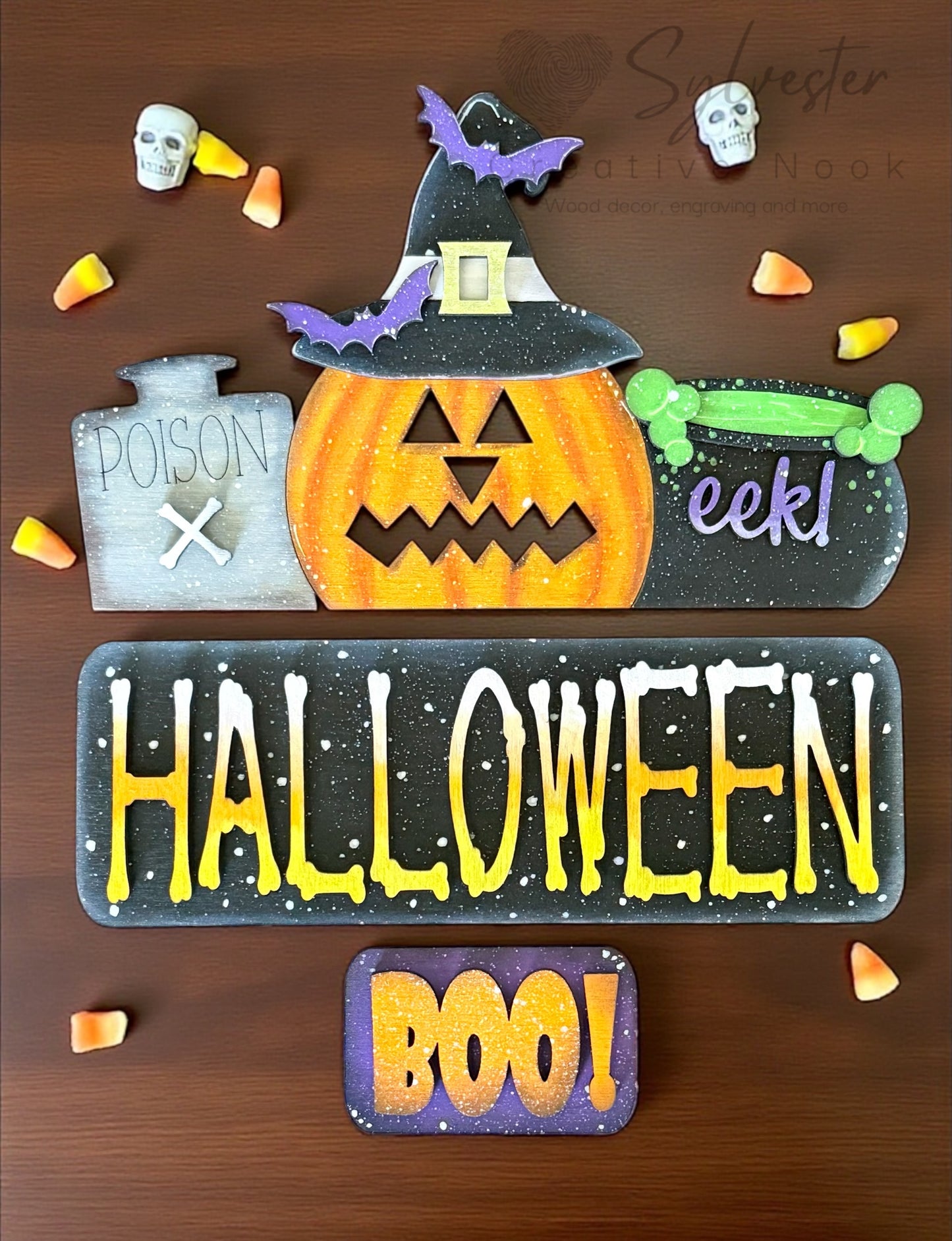 Hand painted interchangeable hanging truck