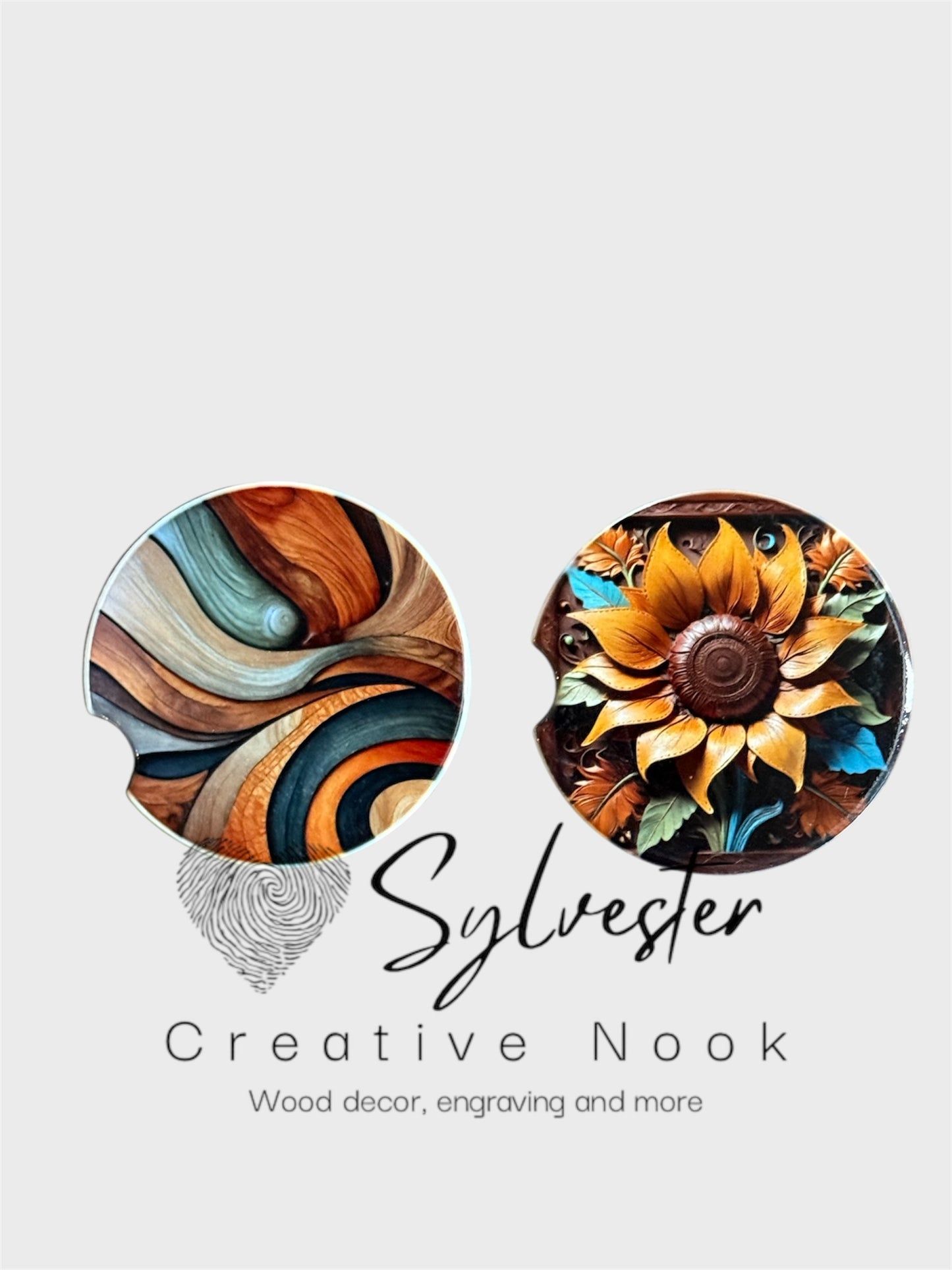 Ceramic Car Coaster Set