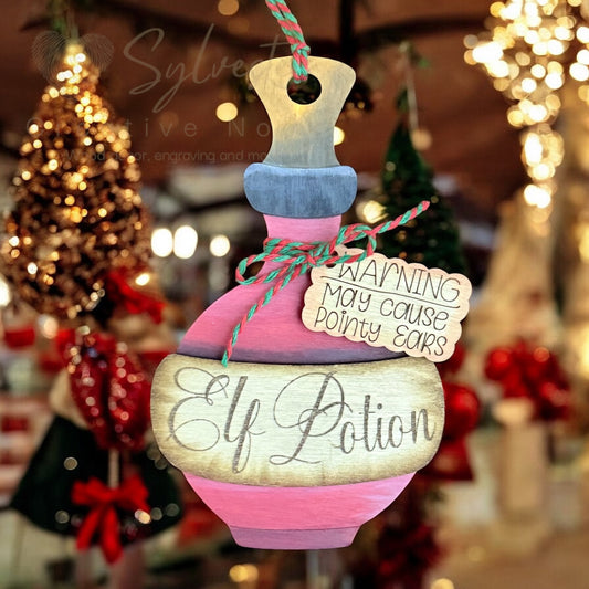 Elf Potion, Anti Stupid Spray, or Common Sense Spray Ornaments