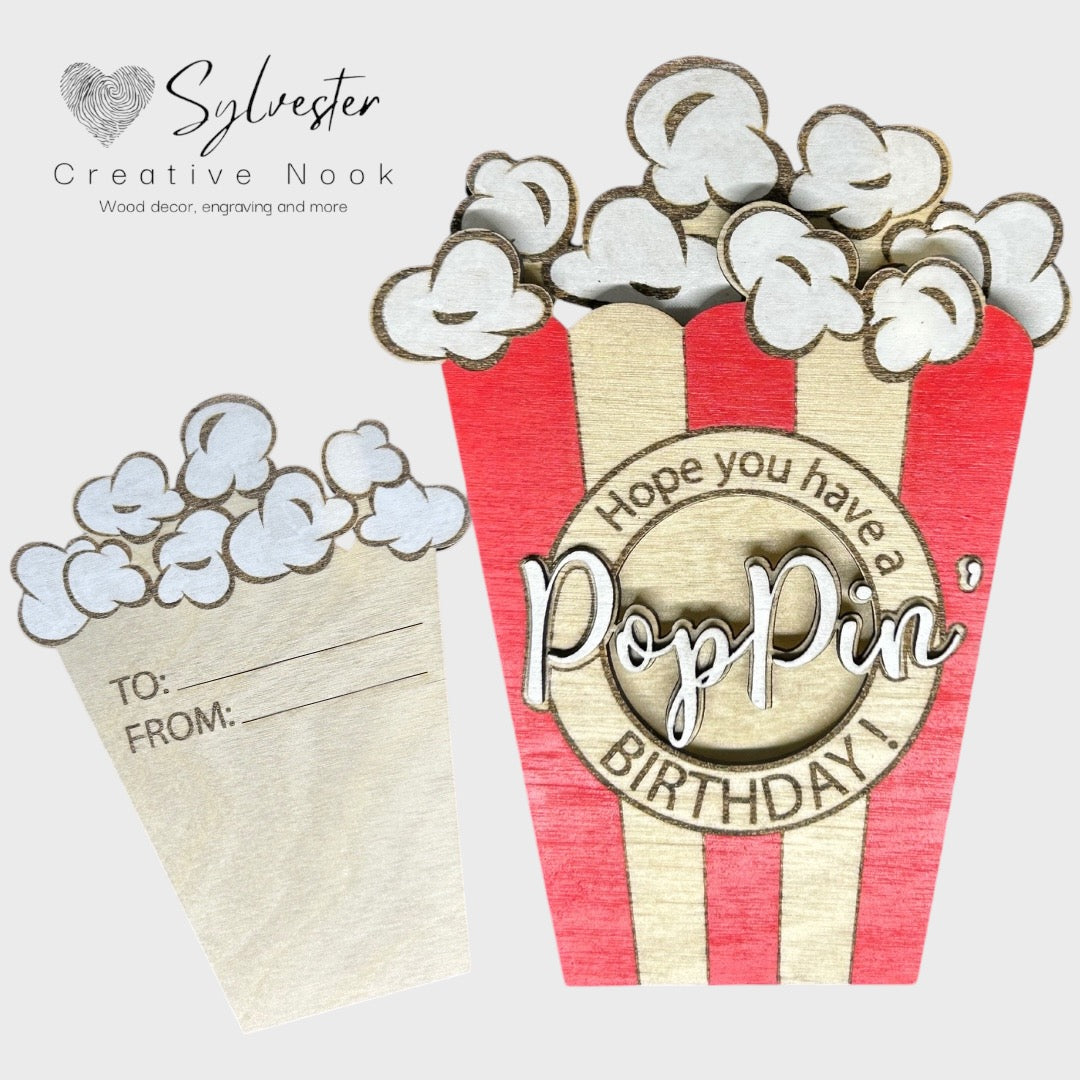 Poppin Birthday Gift Card Holder