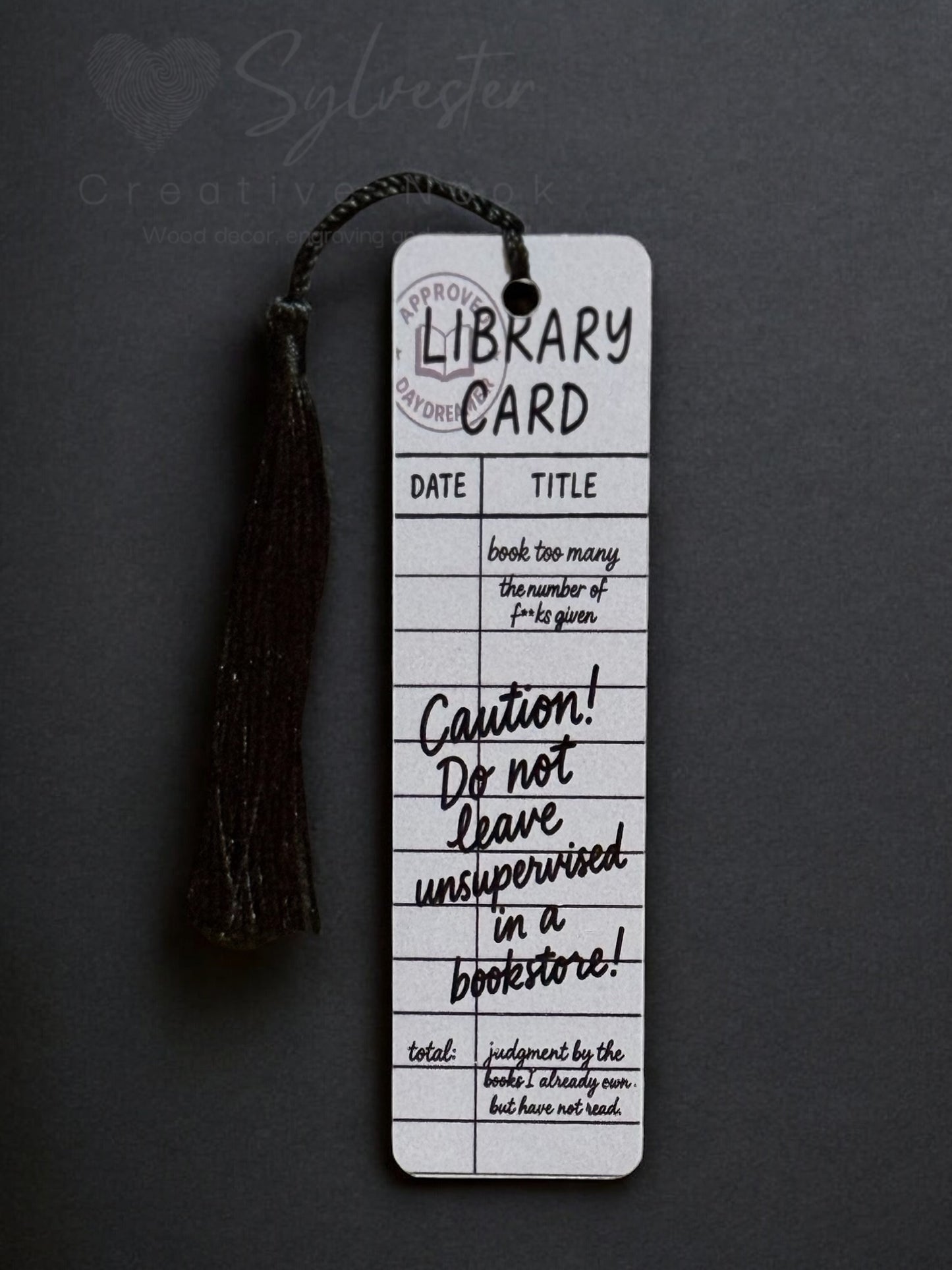 Double Sided Aluminum Book Marks *14 designs available