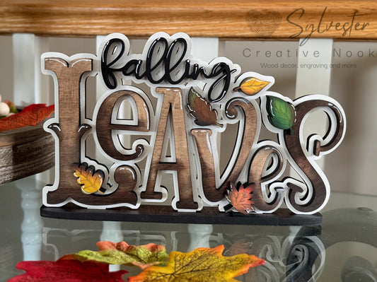 Falling Leaves Shelf Sitter