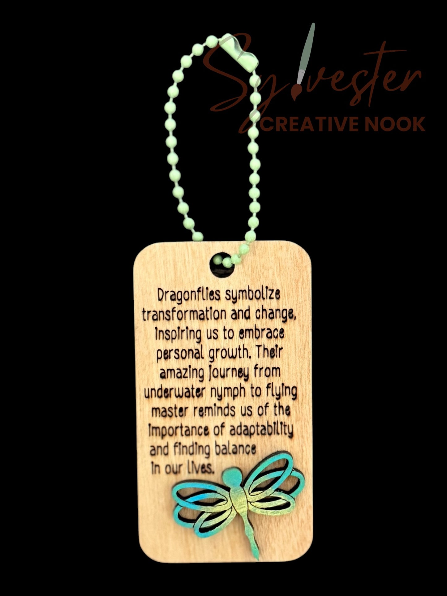 Hand painted wood keychains (multiple designs to chose from)