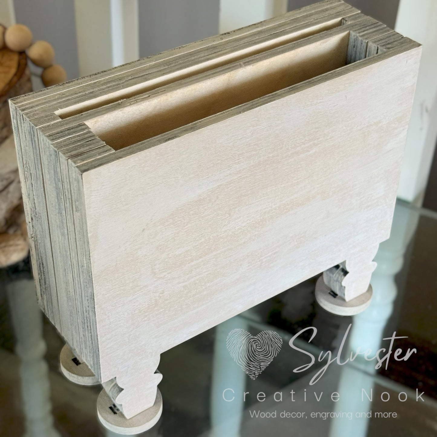 Interchangeable Vintage Lace Box (greenery not included) inserts are interchangeable with the vintage box!