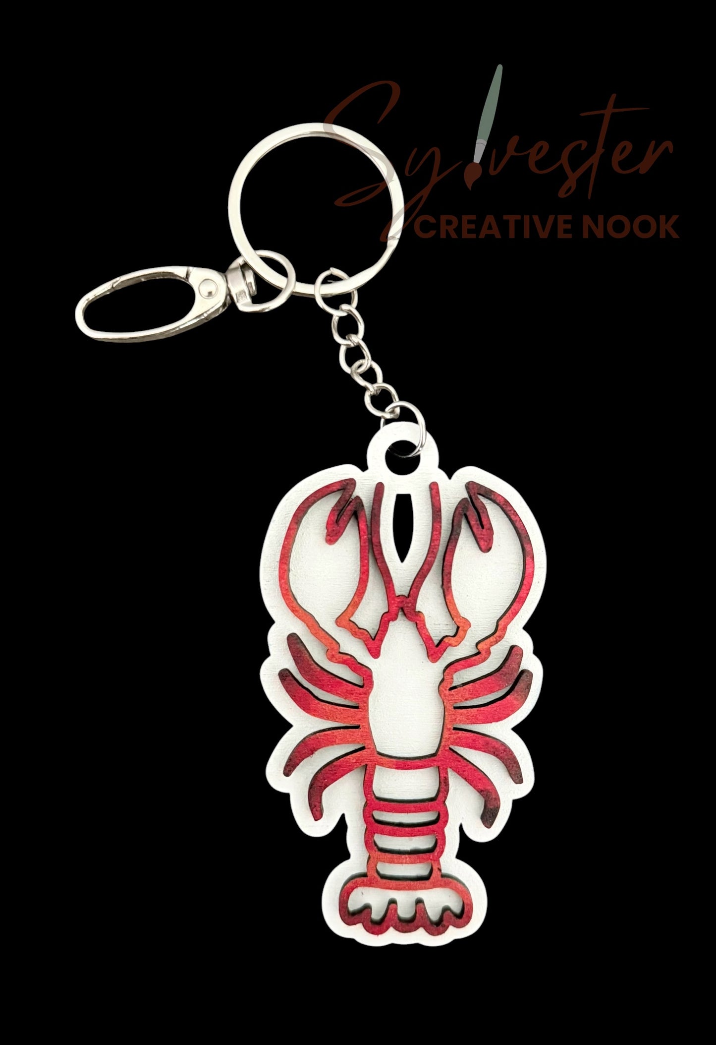 Hand painted wood keychains (multiple designs to chose from)
