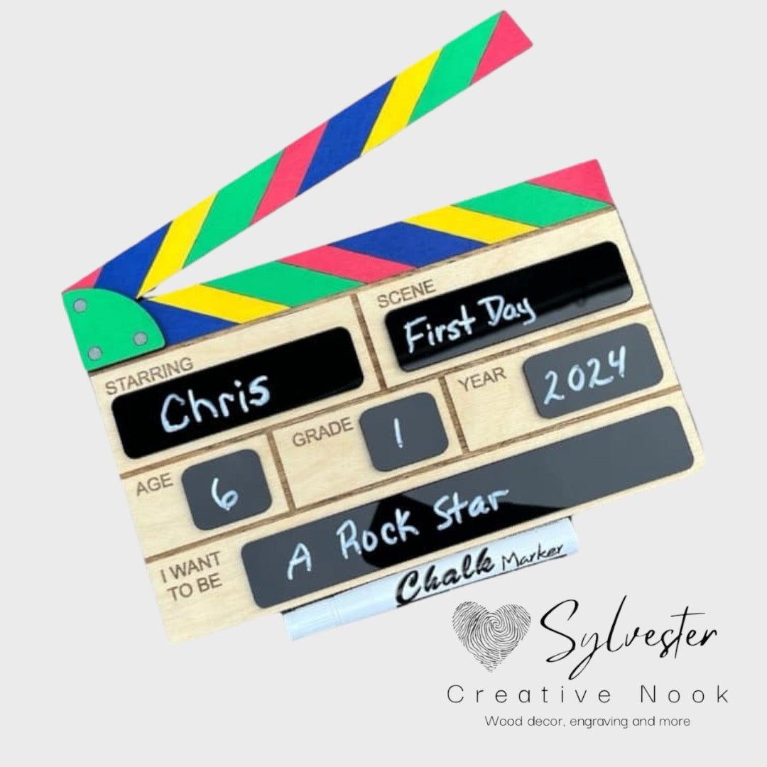 Back to School Clapboard