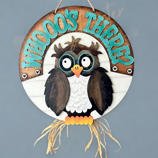 15” Whooo’s There? Owl Sign
