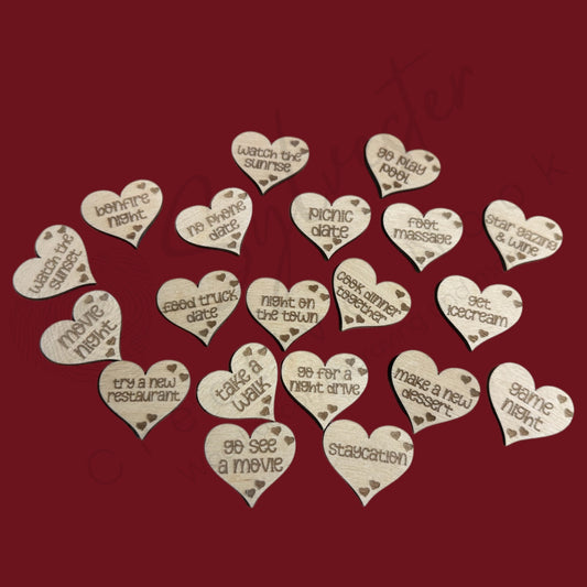 Date Night Token 10oz Glass Jar With Bamboo Lid