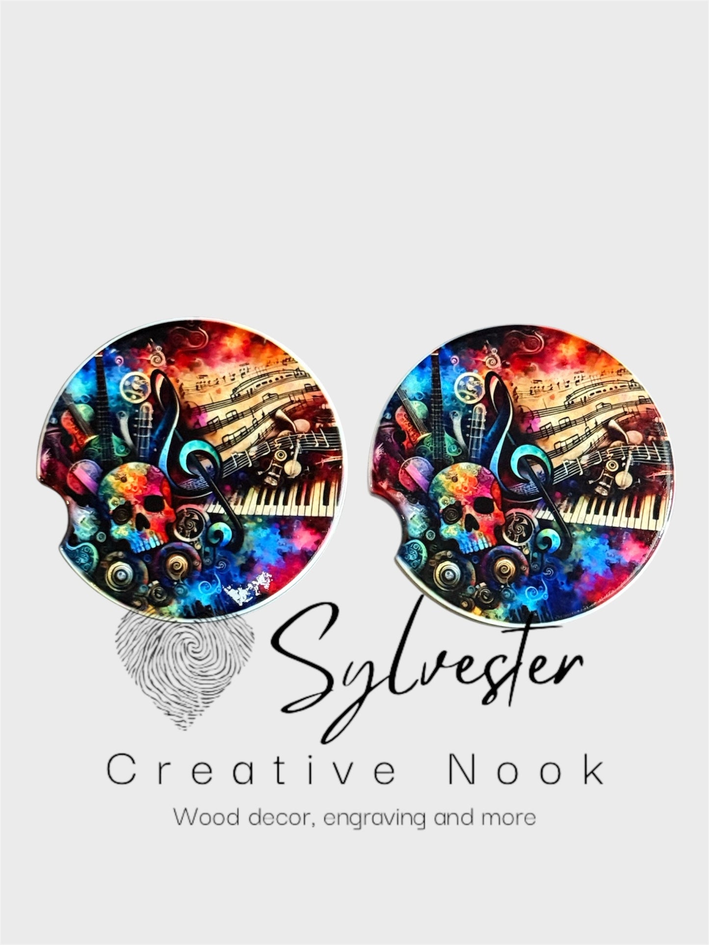 Ceramic Car Coaster Set