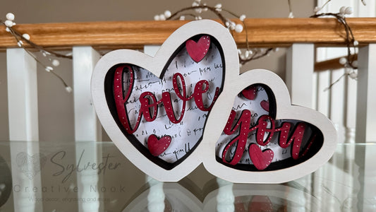 Love You Heart Shelf Sitter