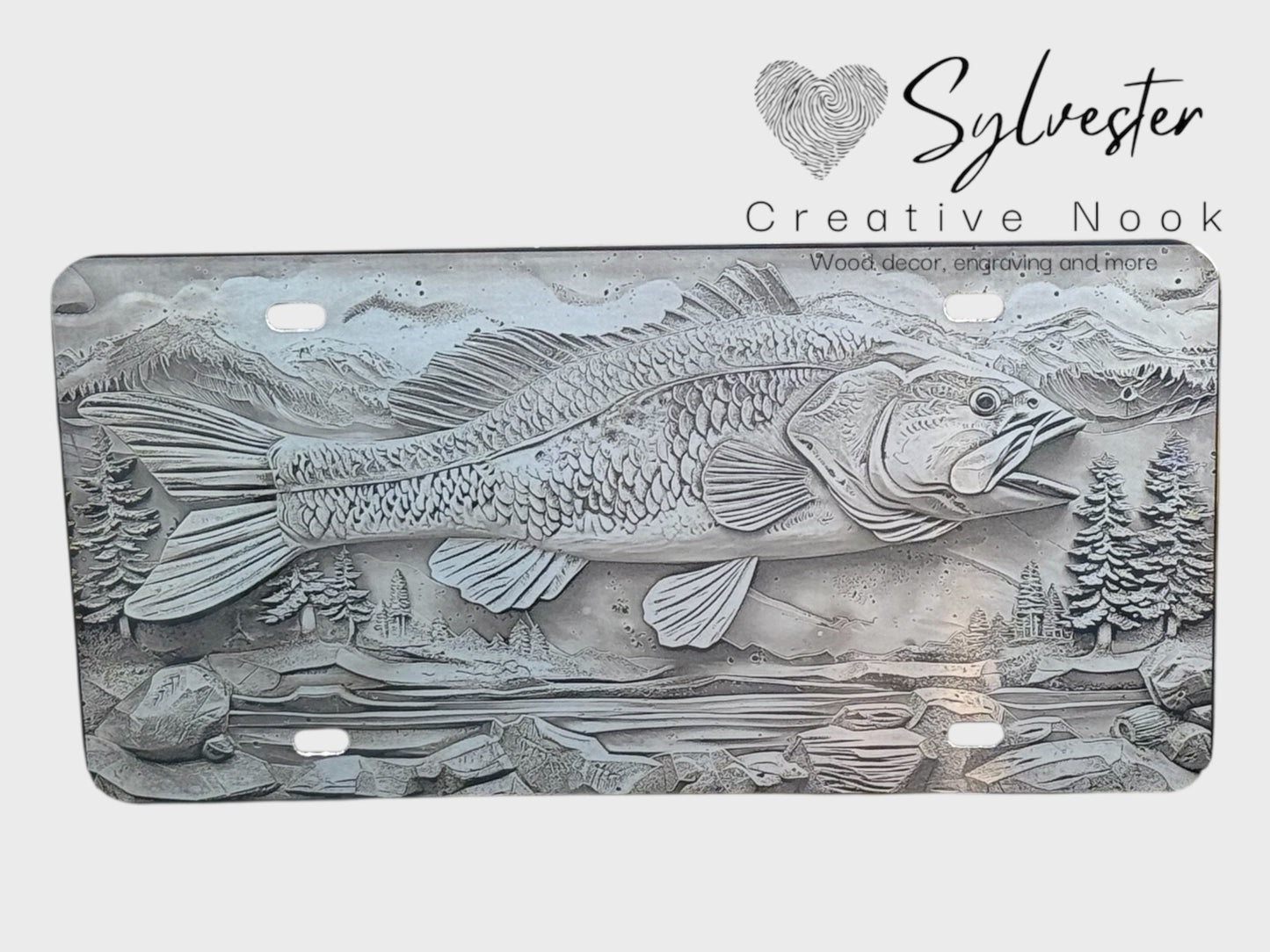 Engraved License Plate