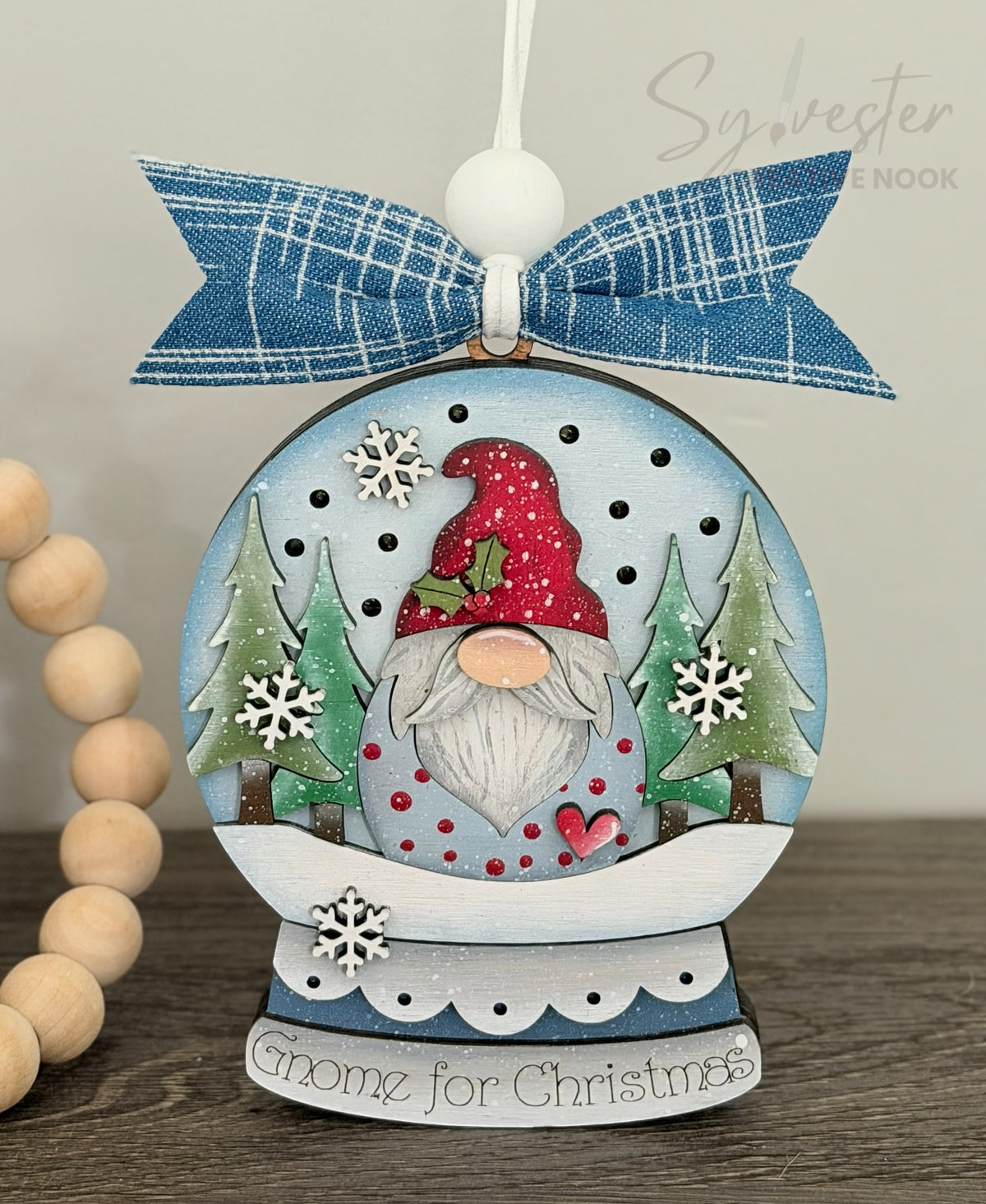 Ornament or Shelf Sitter Snow Globe/ Nova Scotia Made/ Nova Scotia Hand Painted