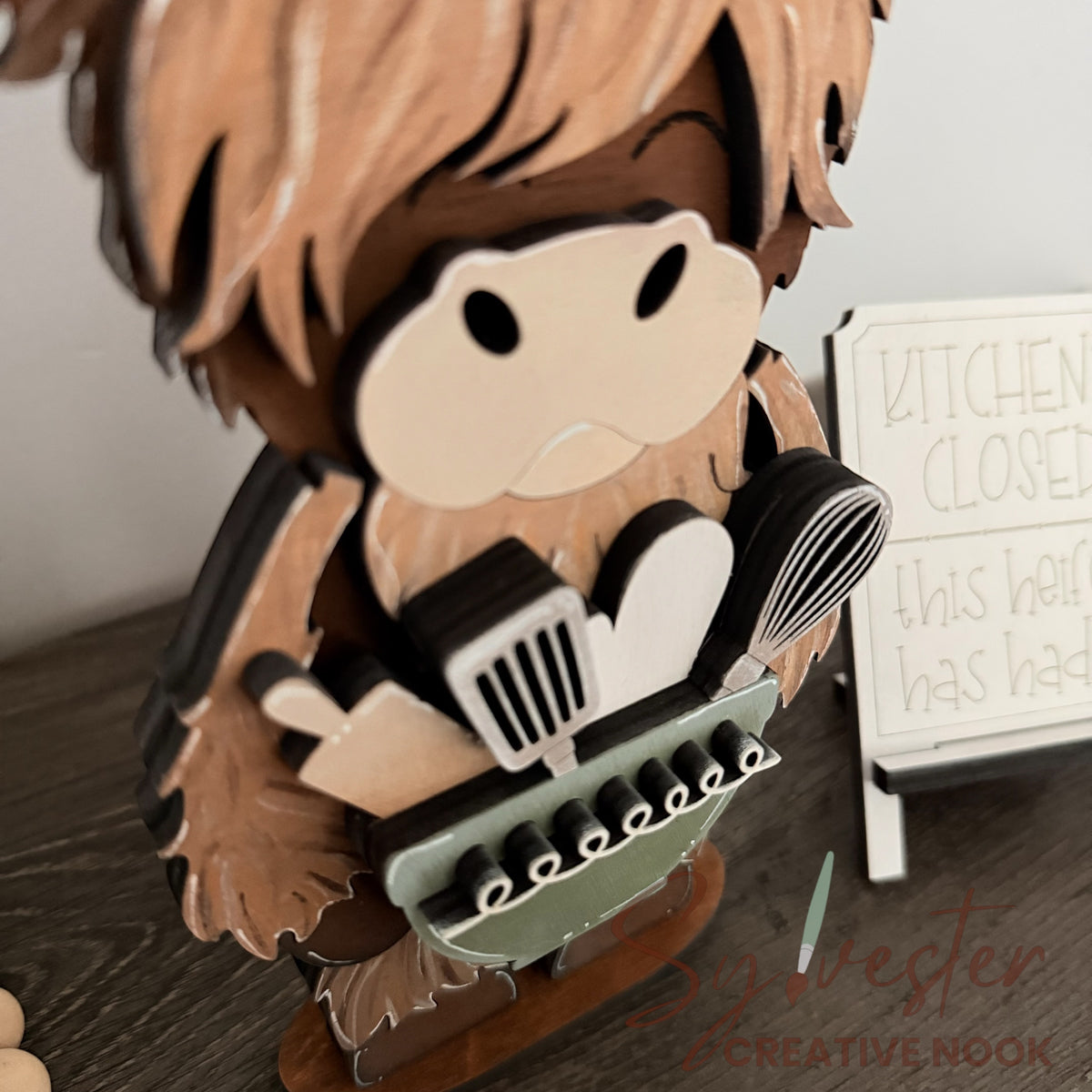 Hand Painted Kitchen Highland Cow / Nova Scotia Made