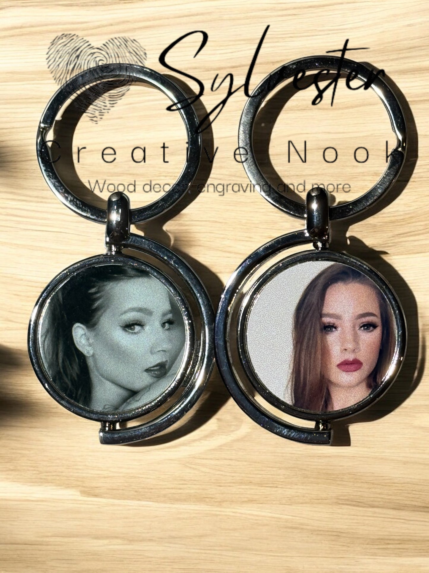 Sublimated Double Sided Custom keychain