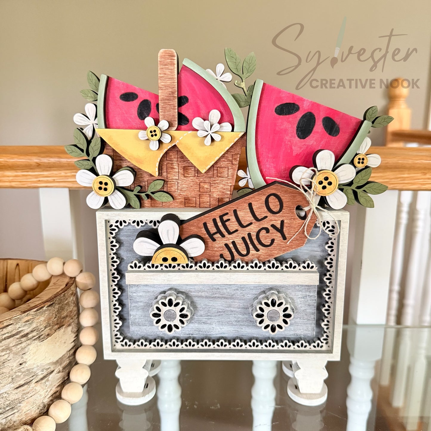Interchangeable Vintage Lace Box (inserts are interchangeable with the vintage box!)