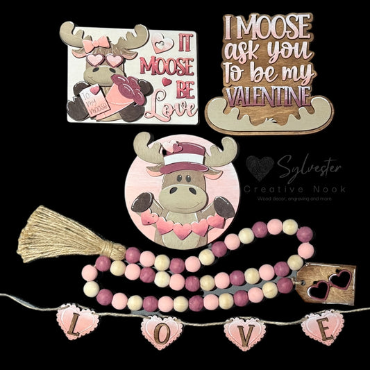 It Moose Be Love tiered tray accessory bundle