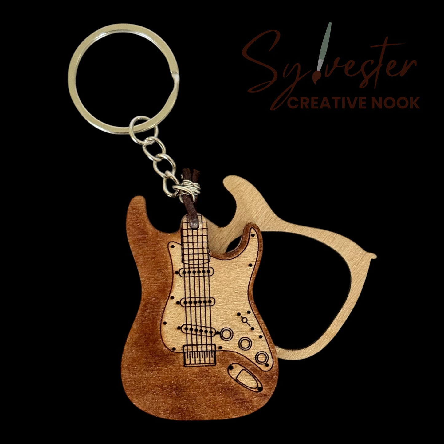 Hand painted wood keychains (multiple designs to chose from)