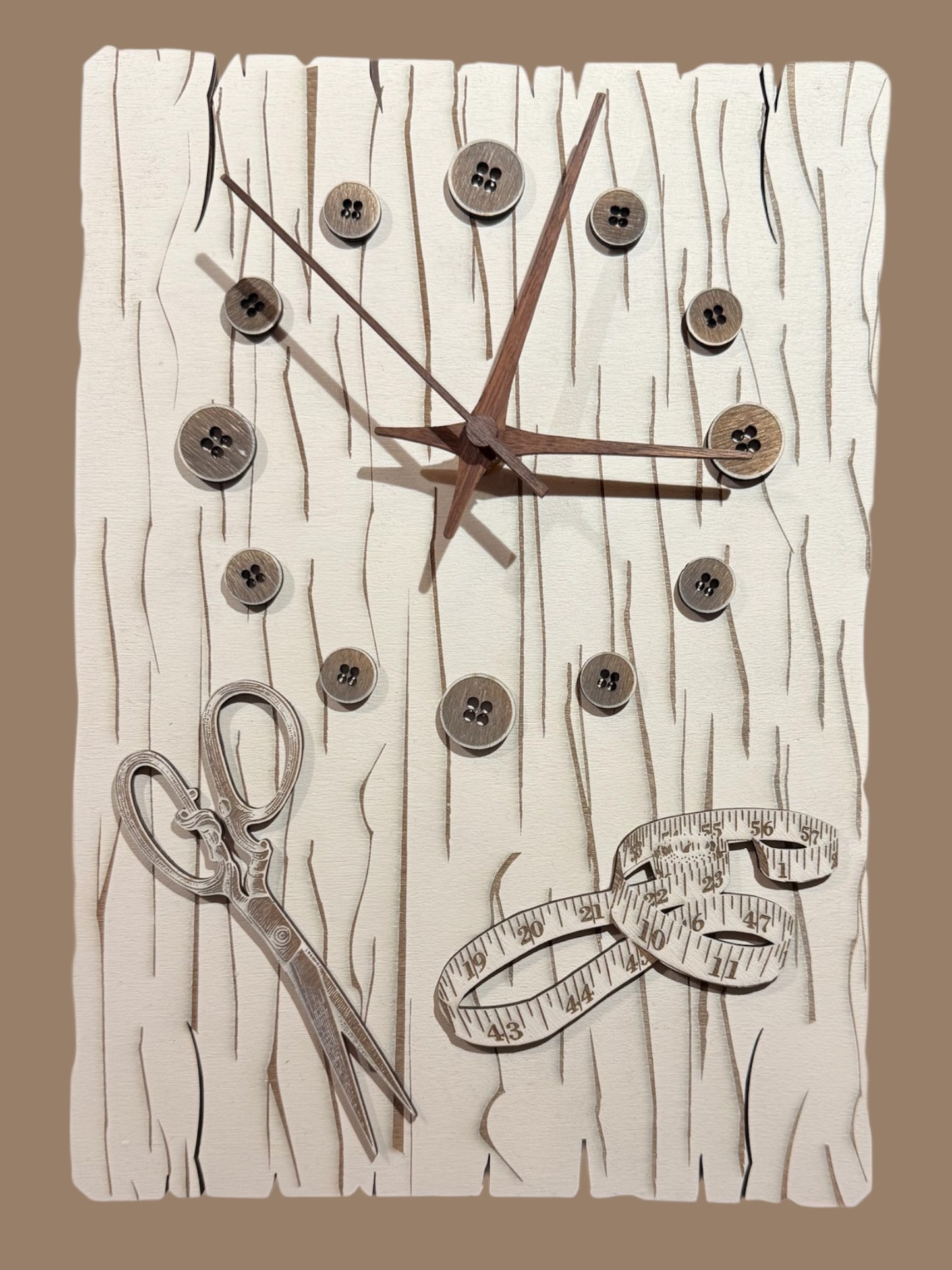 Hand Painted Sewing Clock