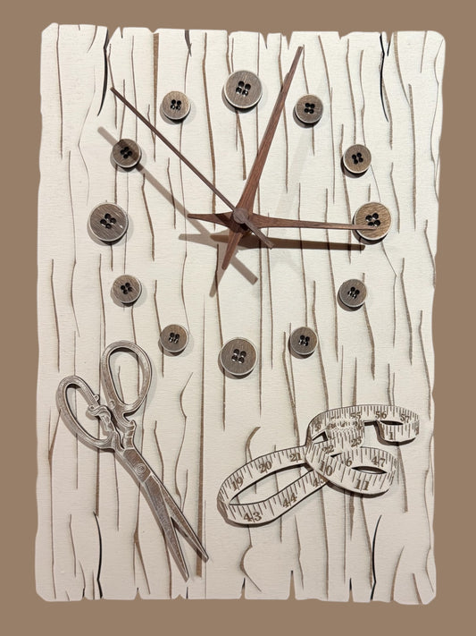 Hand Painted Sewing Clock