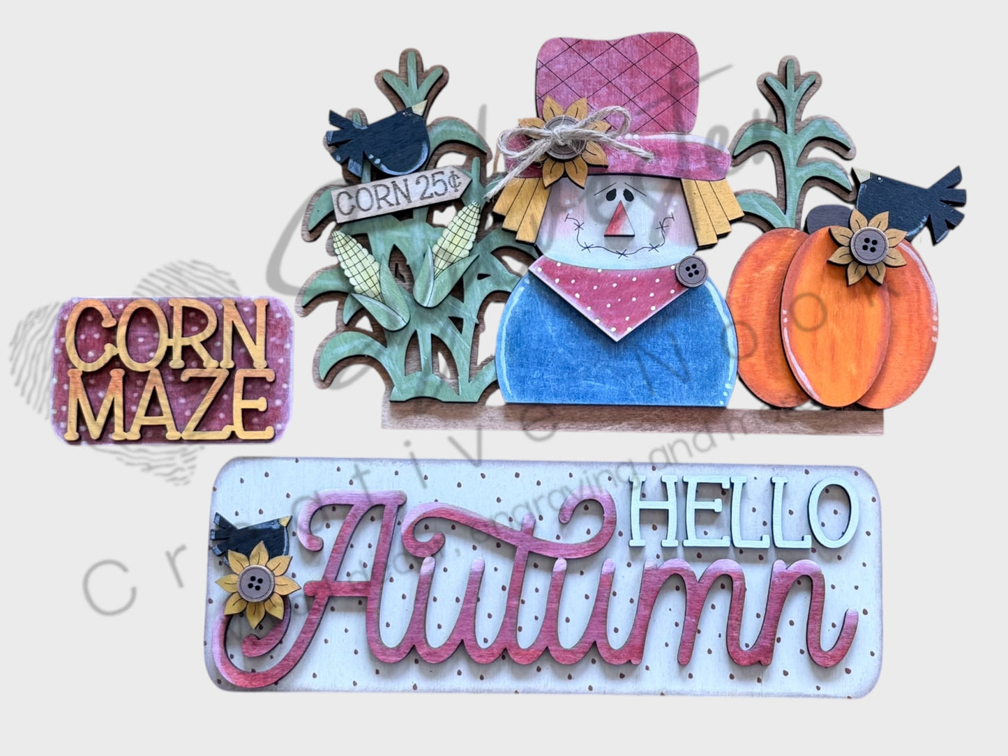 Hand painted interchangeable hanging truck