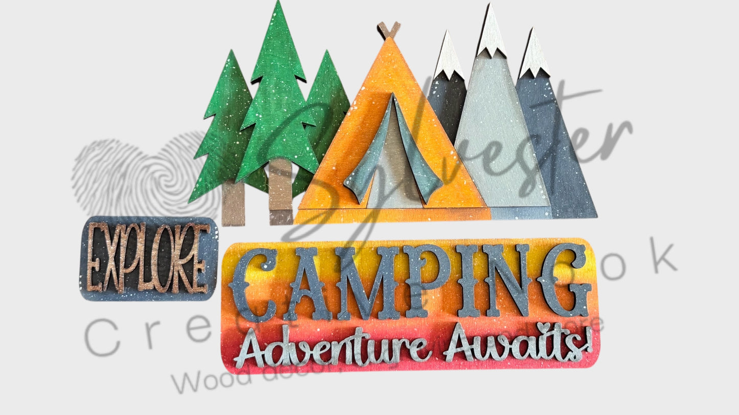 Hand painted interchangeable hanging truck