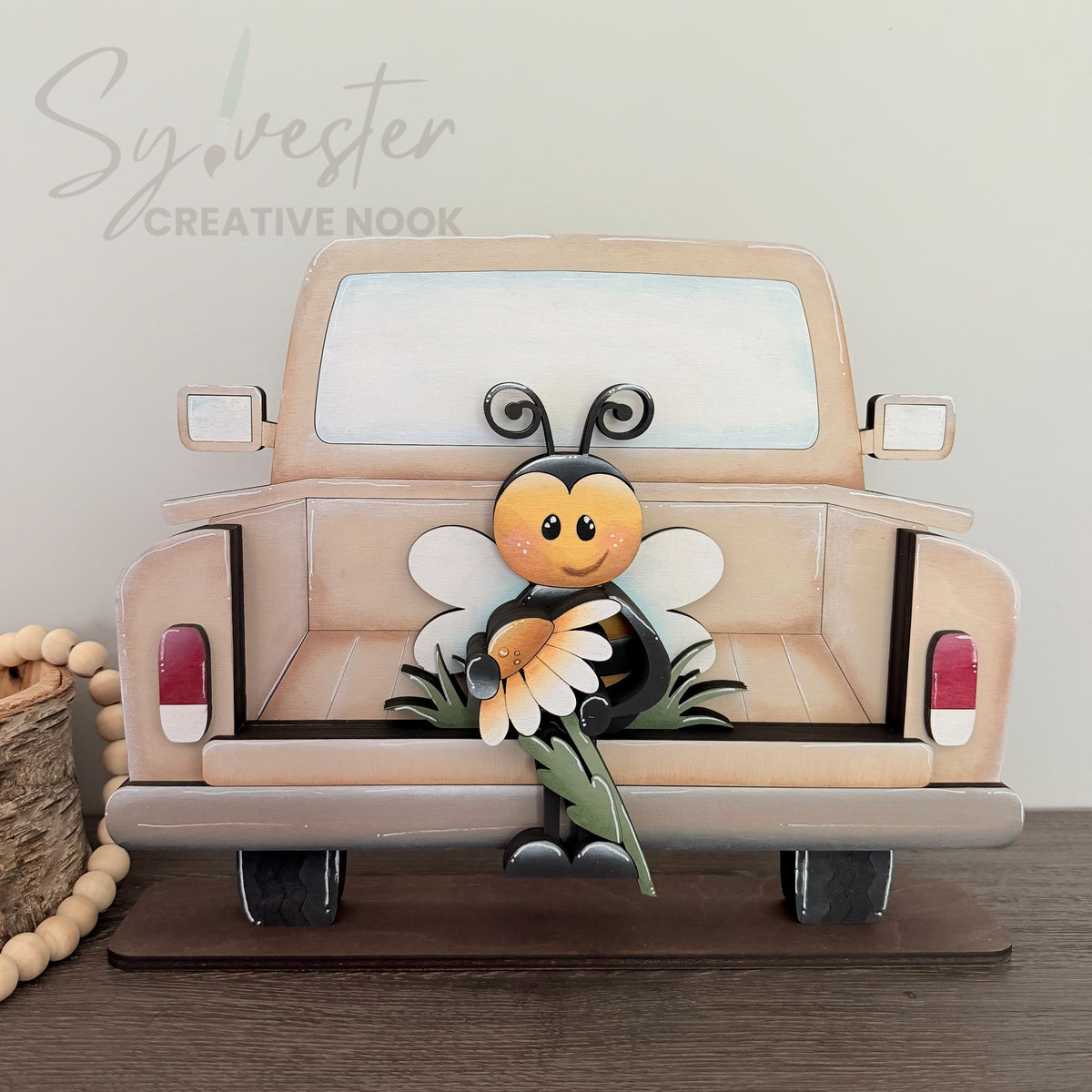Hand Painted Farm Truck Shelf Sitter For Hanging Shelf Sitters / Nova Scotia Made
