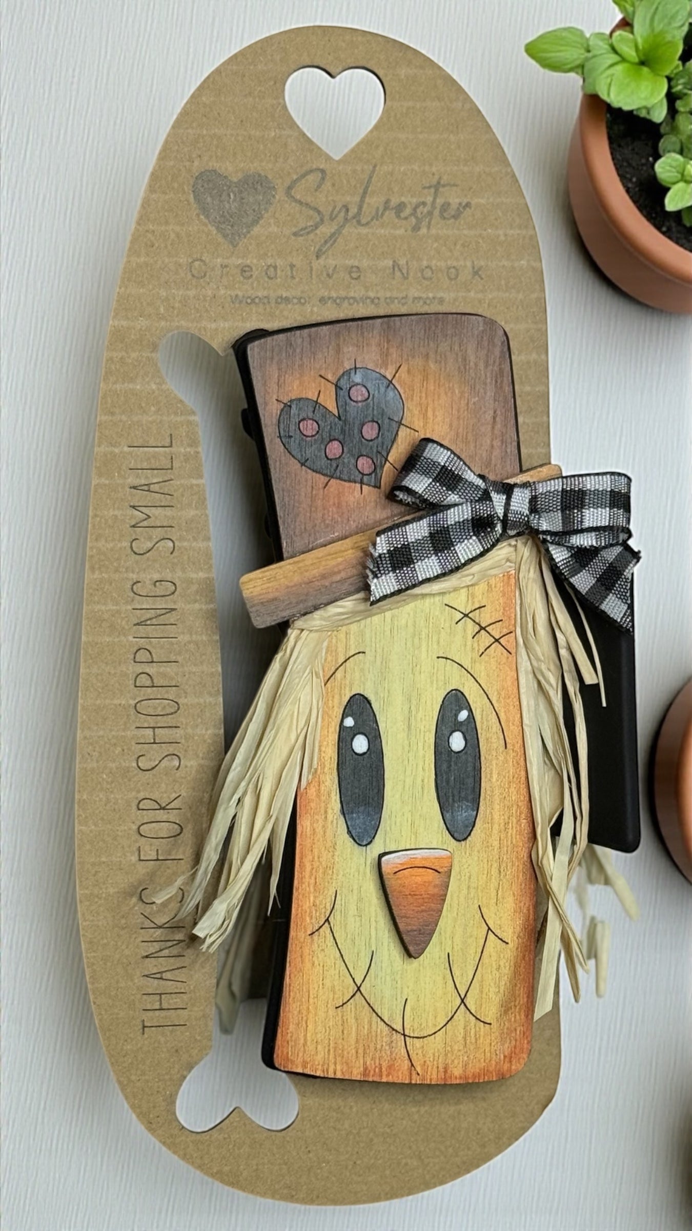 Hand painted 4.1 Inch Claw Hair Clip