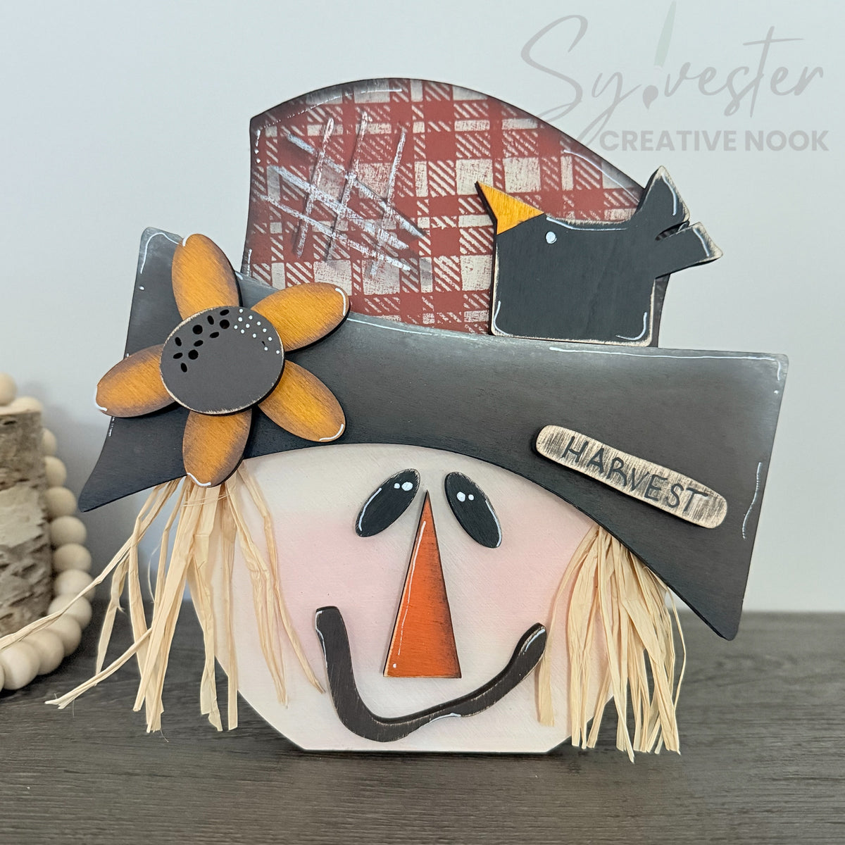 Scarecrow with easel back / Nova Scotia Made / Nova Scotia Hand painted