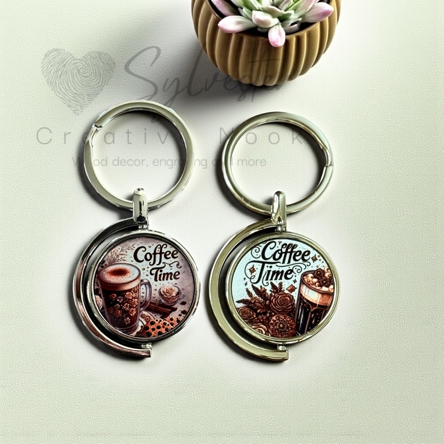 Sublimated Double Sided Custom keychain