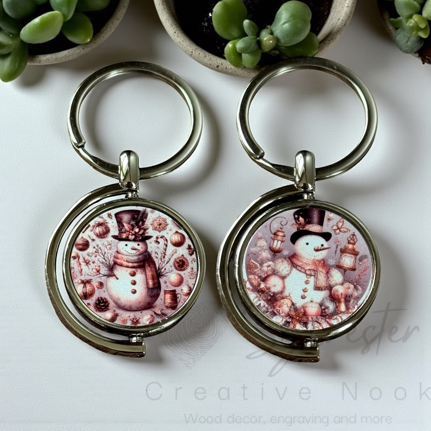 Sublimated Double Sided Custom keychain
