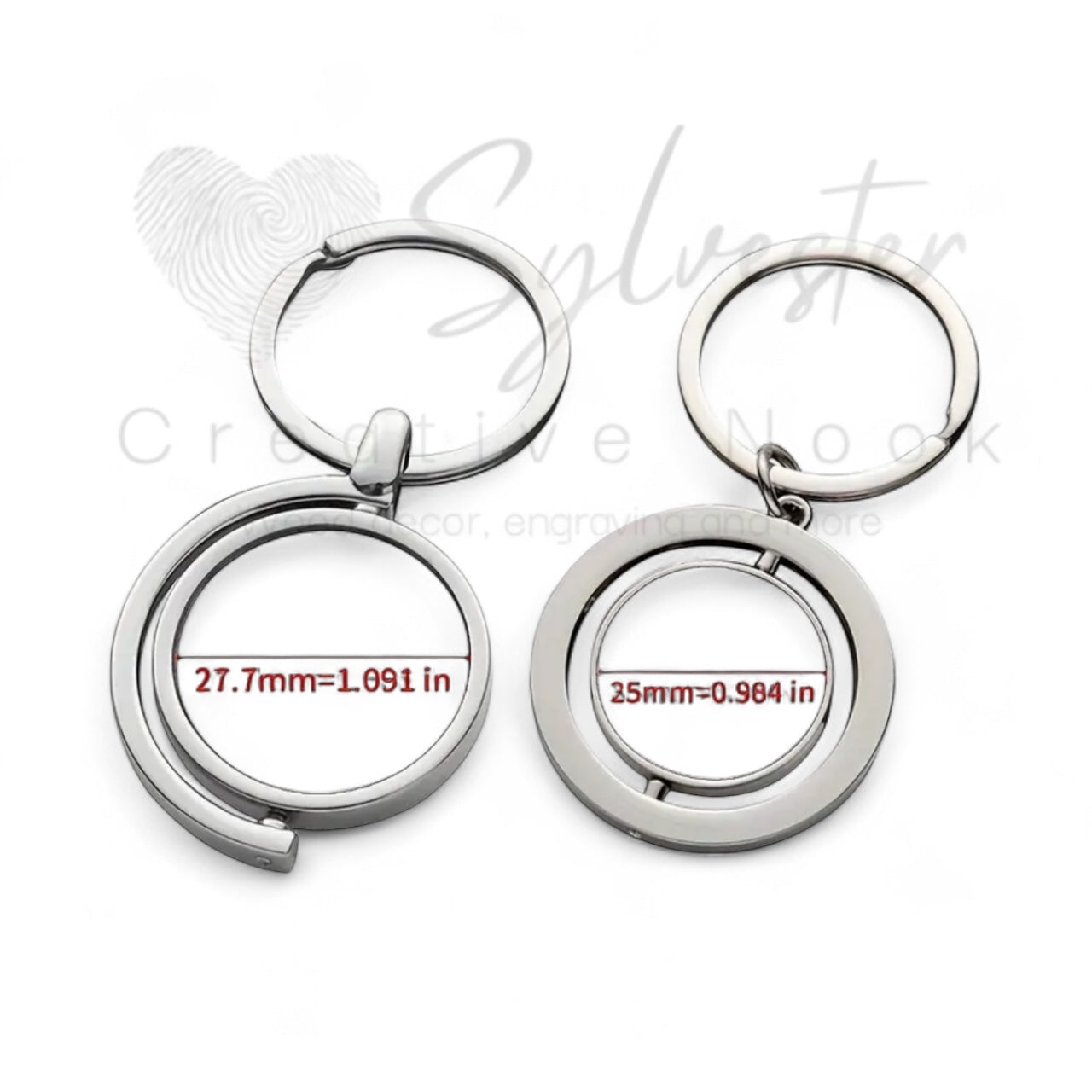 Sublimated Double Sided Custom keychain